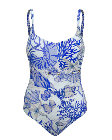 Furstenberg 403/38377 Reef Motifs Soft Cups Swimsuit Myselflingerie.com